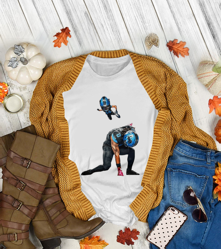Amon Ra St. Brown Jahmyr Gibbs Super Hero Celebration Football Lions T-Shirt