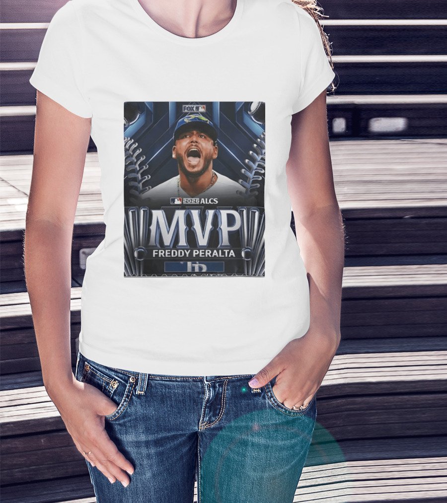 Tampa Bay Rays 2026 ALCS MVP Freddy Peralta MLB T-Shirt
