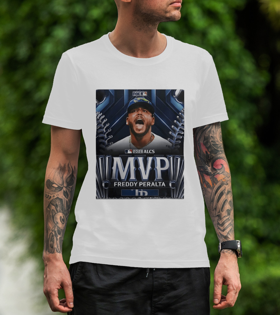 Tampa Bay Rays 2026 ALCS MVP Freddy Peralta MLB T-Shirt