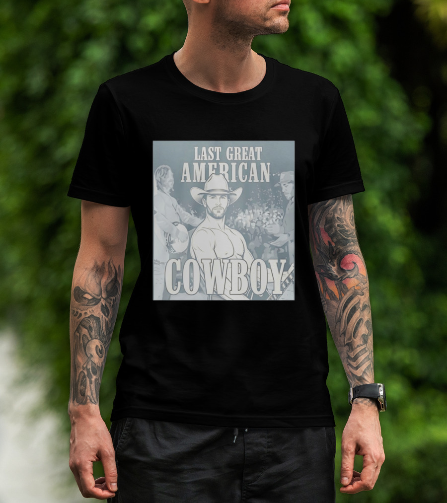 Noah Le Gros Last Great American Cowboy Zach Bryan Concert T-Shirt