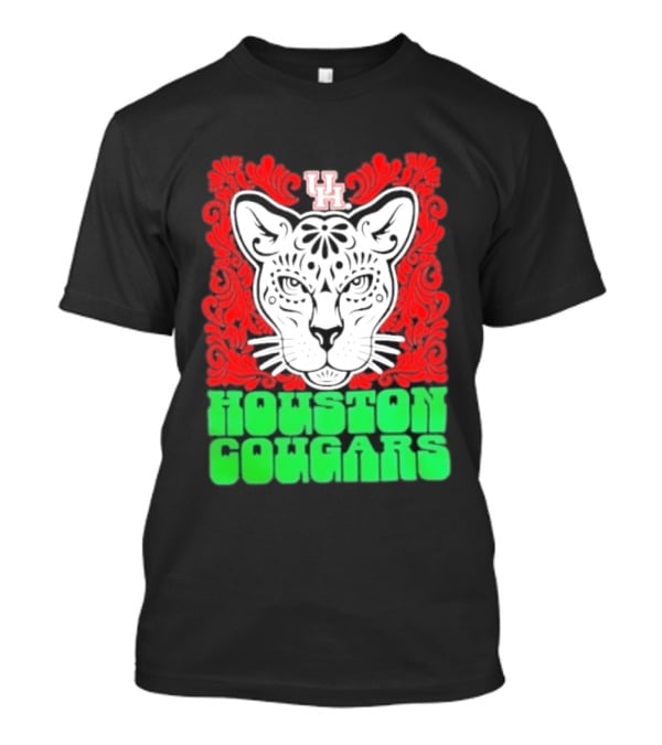 Houston Cougars Hispanic Heritage UH Puma Red Green T-Shirt