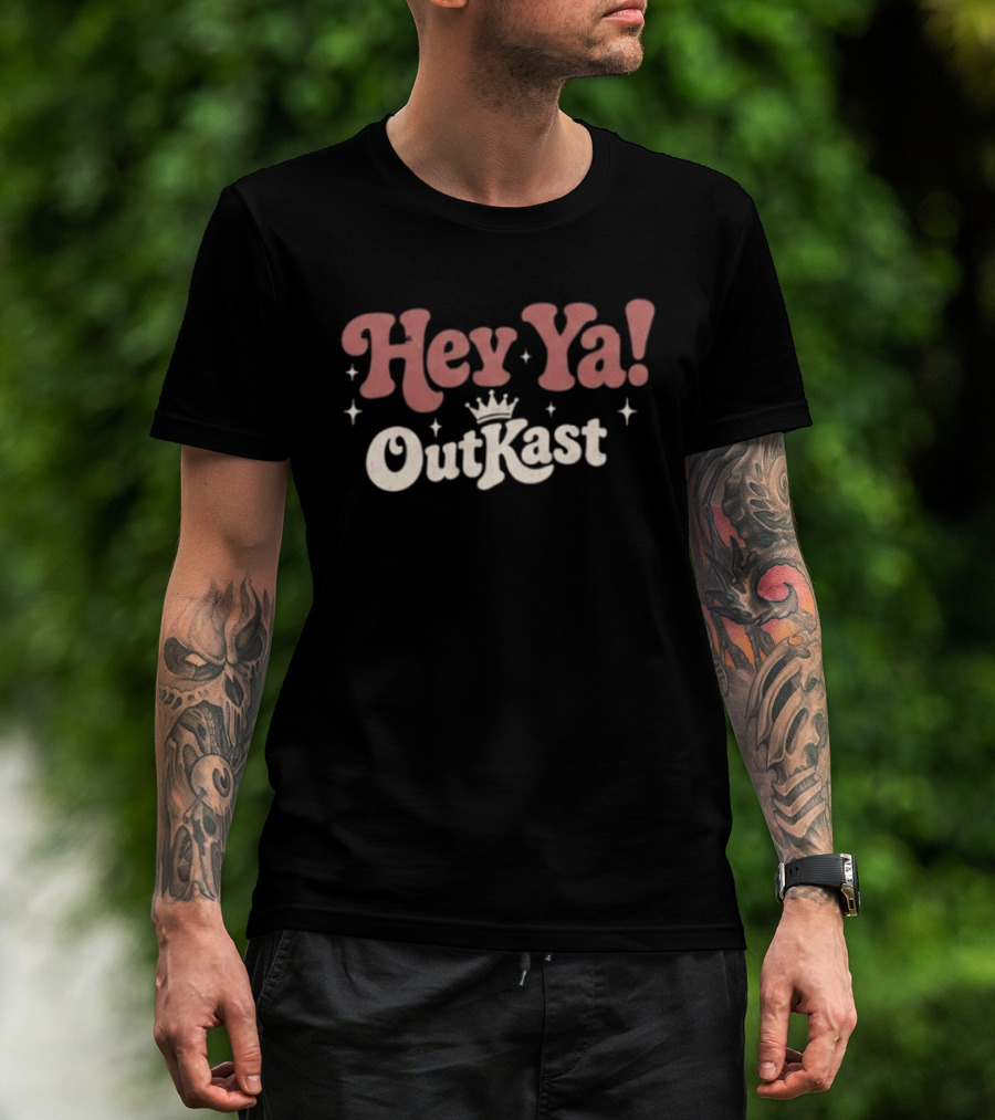 OutKast Hey Ya Crown Retro Hip Hop Nostalgia T-Shirt