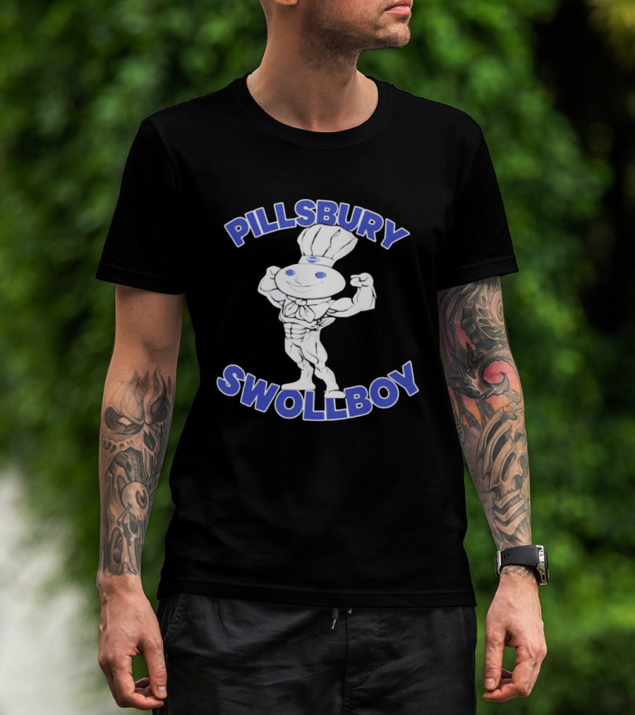 Pillsbury Swollboy Buff Doughboy Bodybuilding T-Shirt