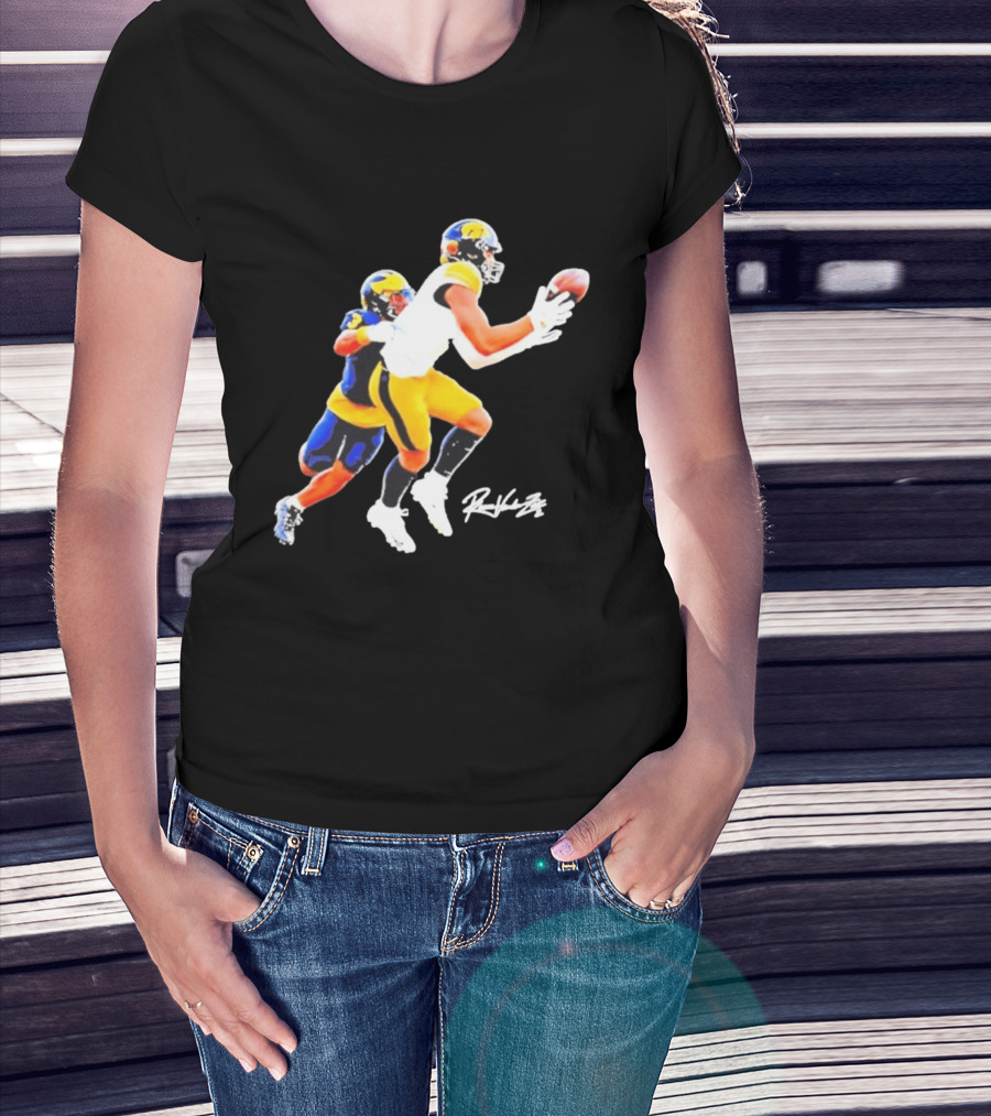 Iowa Hawkeyes Reece Vander Zee Football Catch T-Shirt