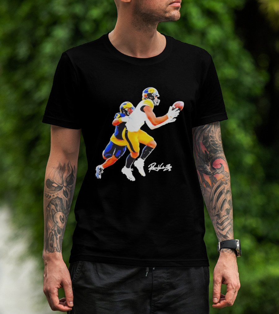 Iowa Hawkeyes Reece Vander Zee Football Catch T-Shirt