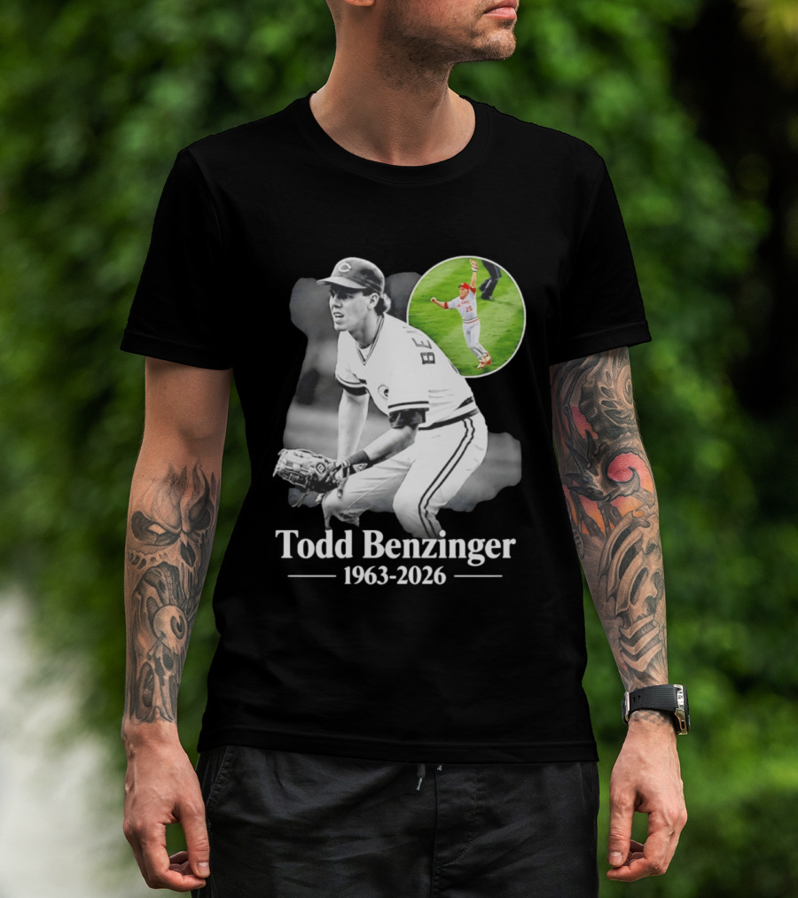 Todd Benzinger 1963 2026 Cincinnati Baseball Legend T-Shirt