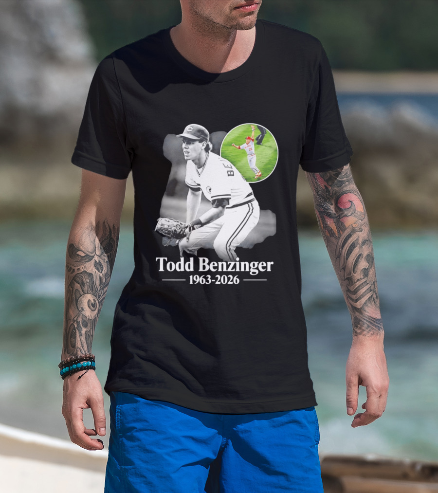 Todd Benzinger 1963 2026 Cincinnati Baseball Legend T-Shirt