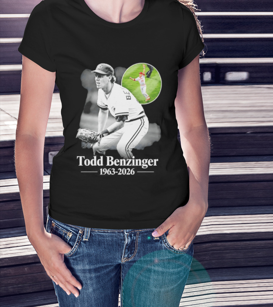 Todd Benzinger Cincinnati Reds 1963 2026 Rest In Peace Baseball Legacy T-Shirt