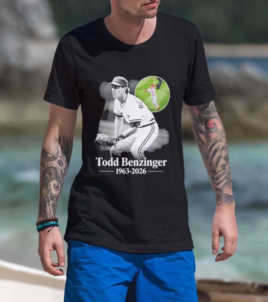 Todd Benzinger Cincinnati Reds 1963 2026 Rest In Peace Baseball Legacy T-Shirt