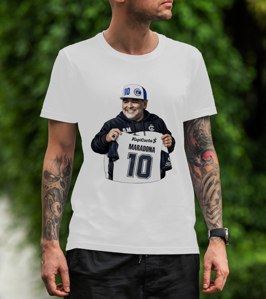 RapiCuota Maradona No.10 Jersey D.M. Hat GC T-Shirt