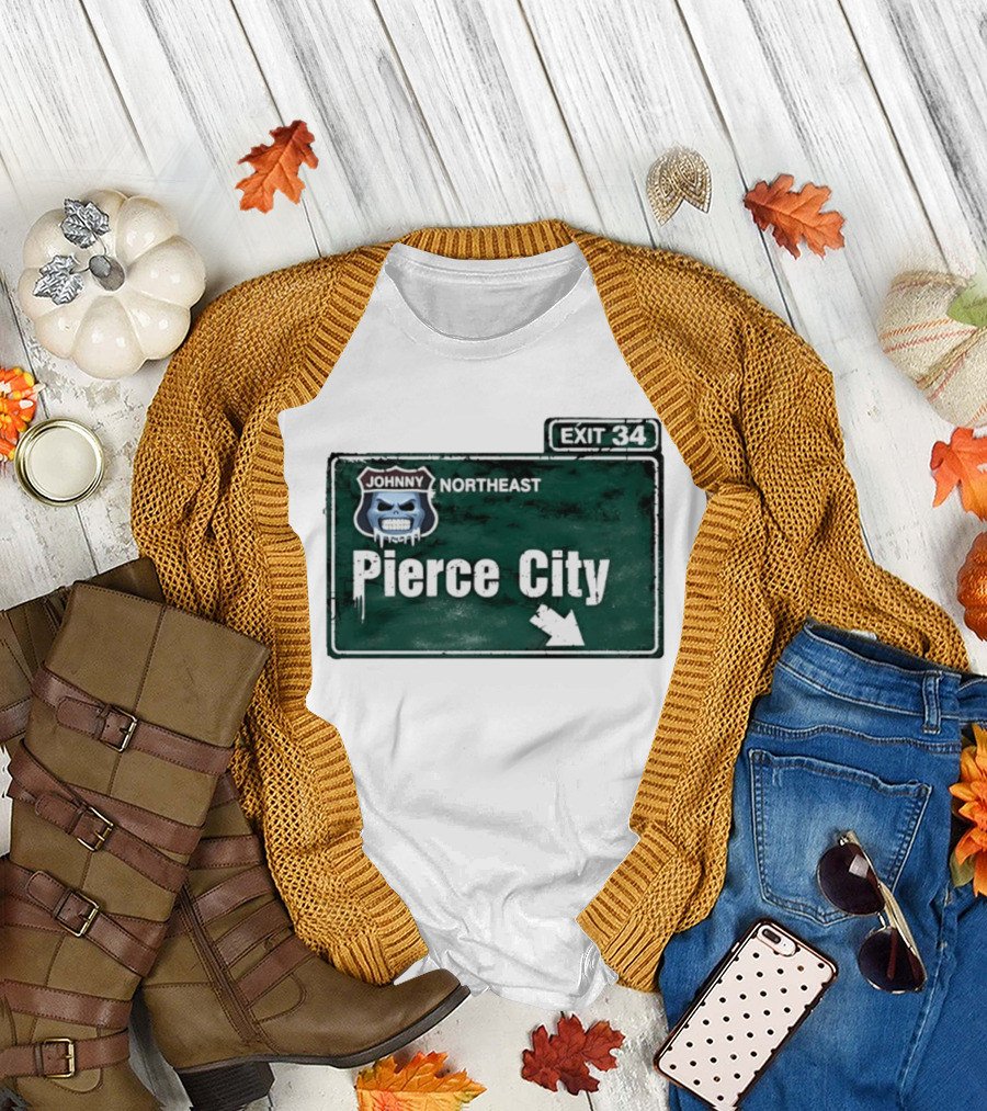 Johnny Northeast Pierce City Exit 34 T-Shirt