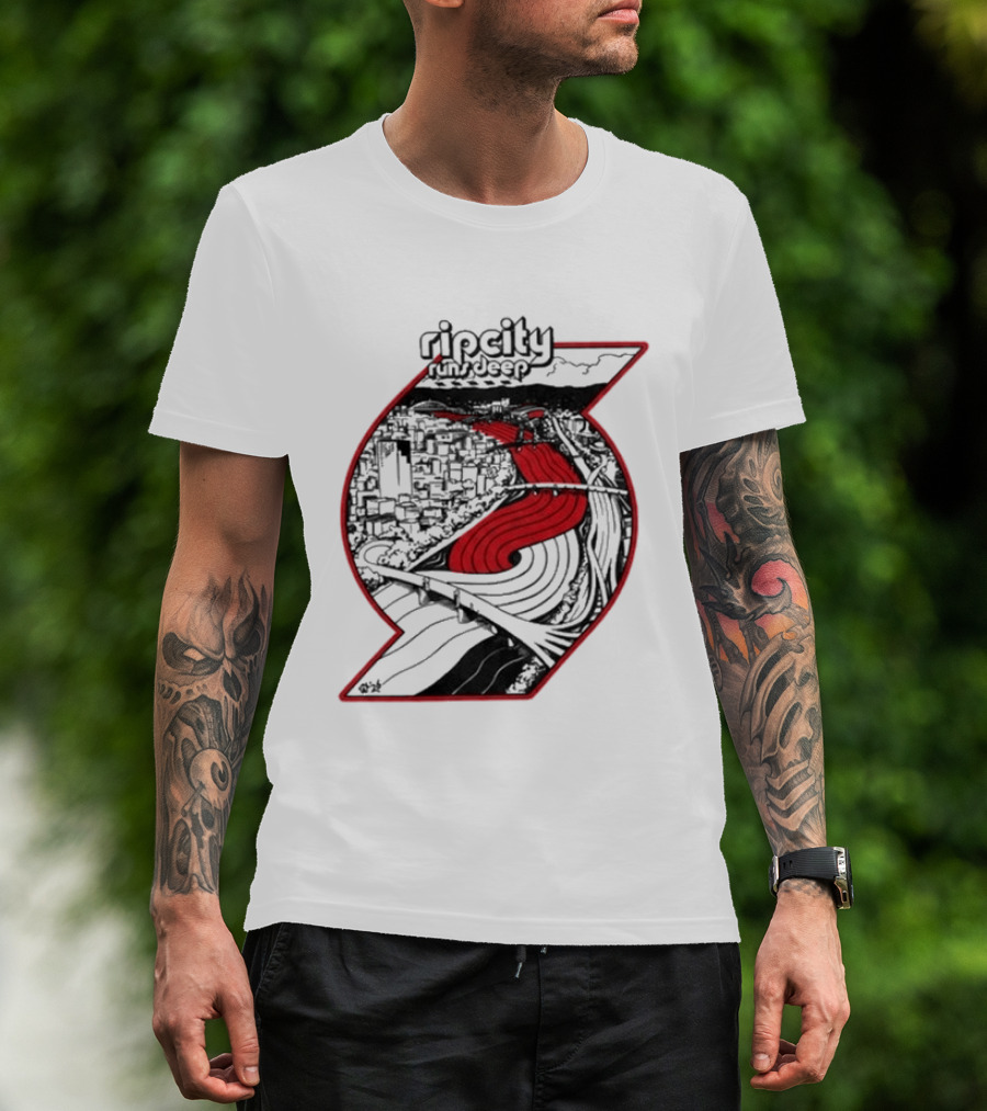 Rip City Runs Deep Trail Blazers 2026 27 Opening Night T-Shirt