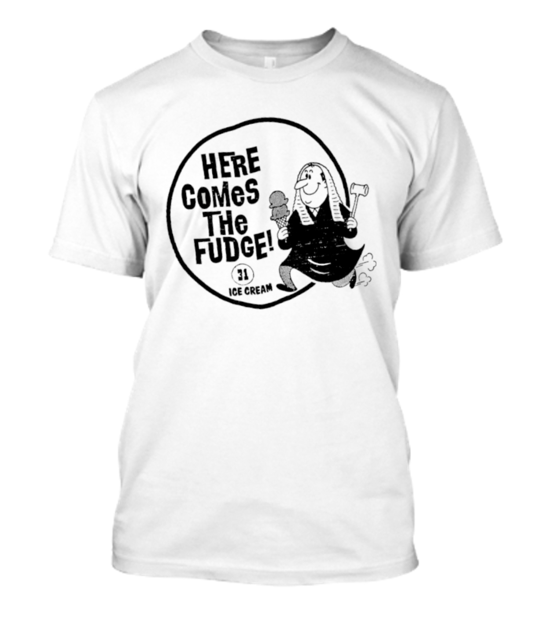 Baskin Robbins Here Comes The Fudge 31 Ice Cream T-Shirt