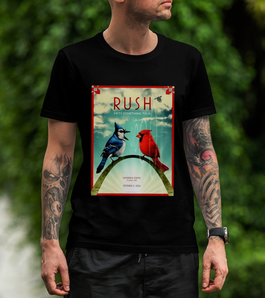 Rush Fifty Something Tour 2026 Enterprise Center St Louis October 21 Event T-Shirt