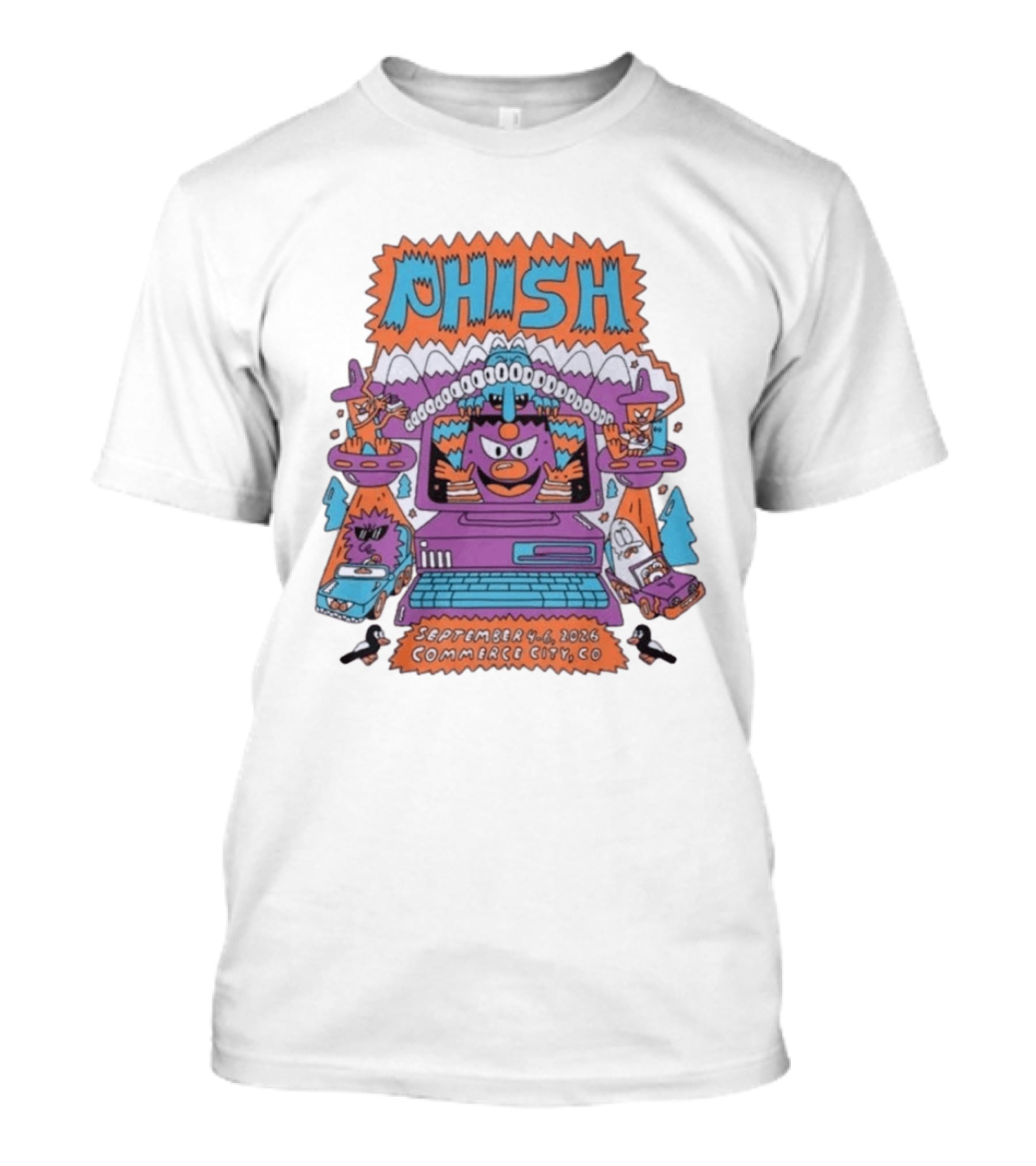 Phish September 4 6 2026 Commerce City CO Event Aliens And Landscapes T-Shirt