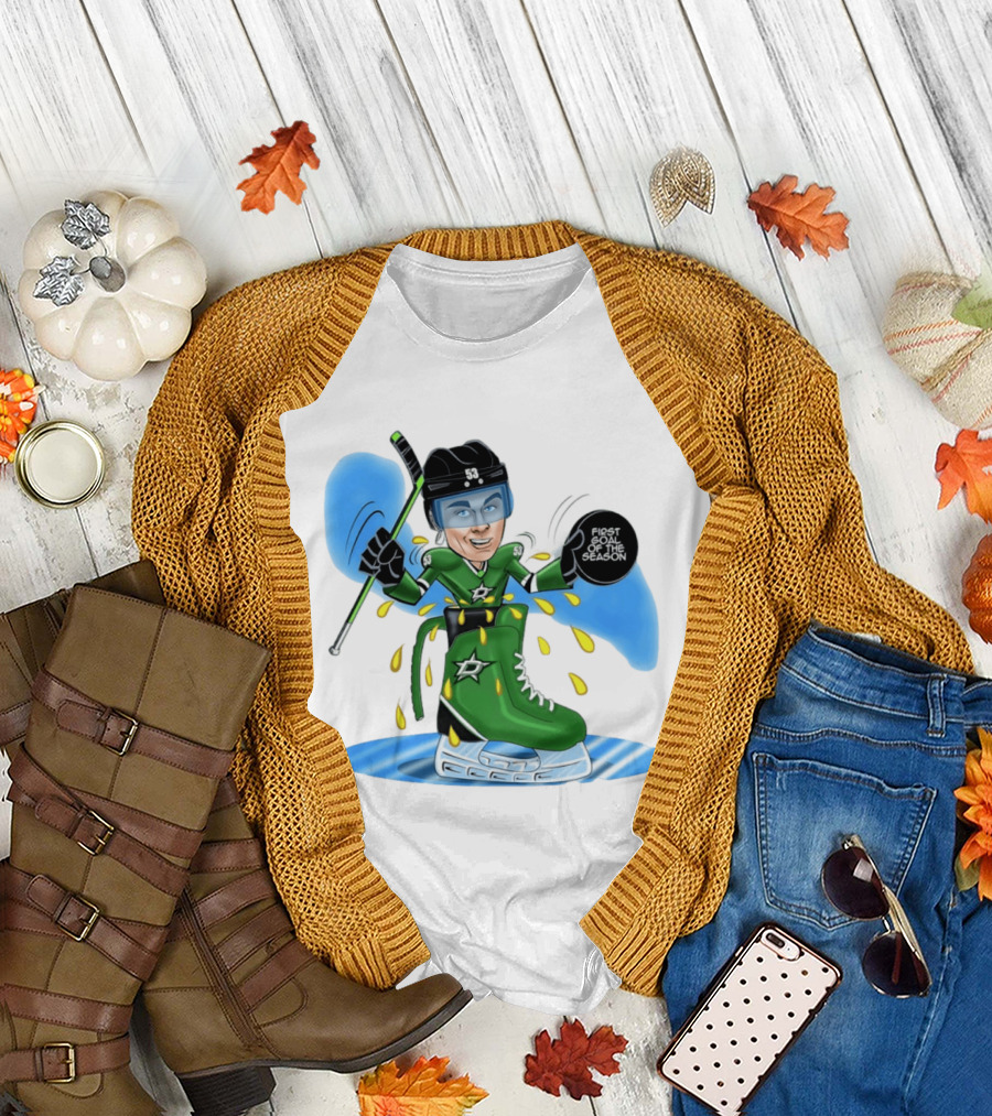 Wyatt Johnston Dallas Stars First Goal Of The Season 53 Hockey 2026 T-Shirt
