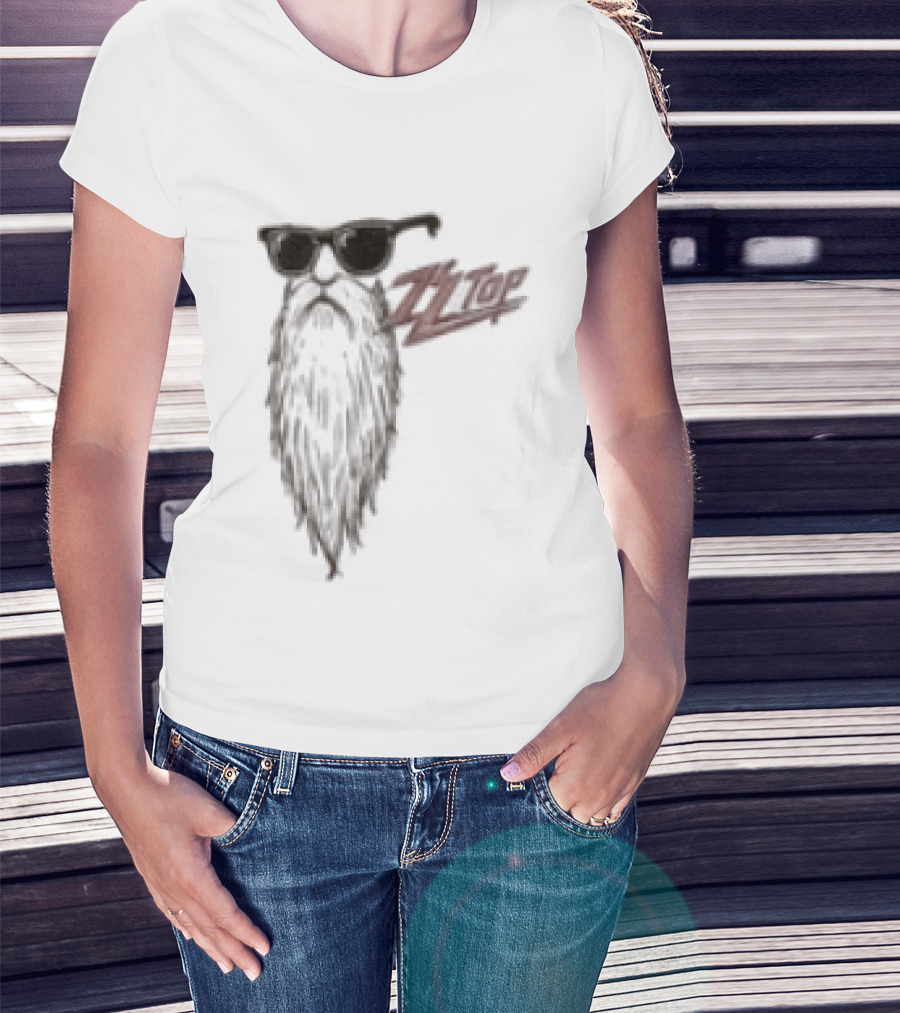 ZZ Top Snoopy Sharp Dressed Man Blues Rock Lovers Rugged Beard Band T-Shirt