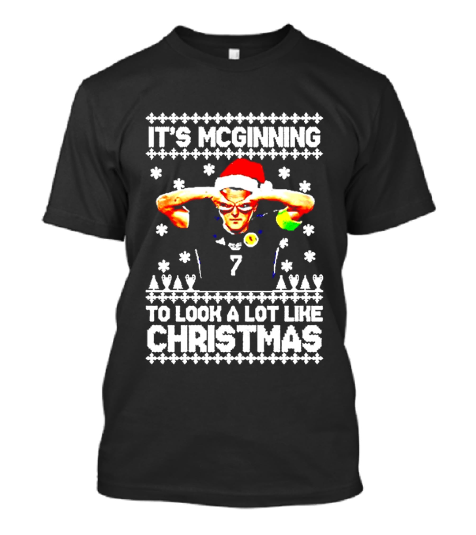 Its Mcginning To Look A Lot Like Christmas John Mcginn Scotland 2026 T-Shirt