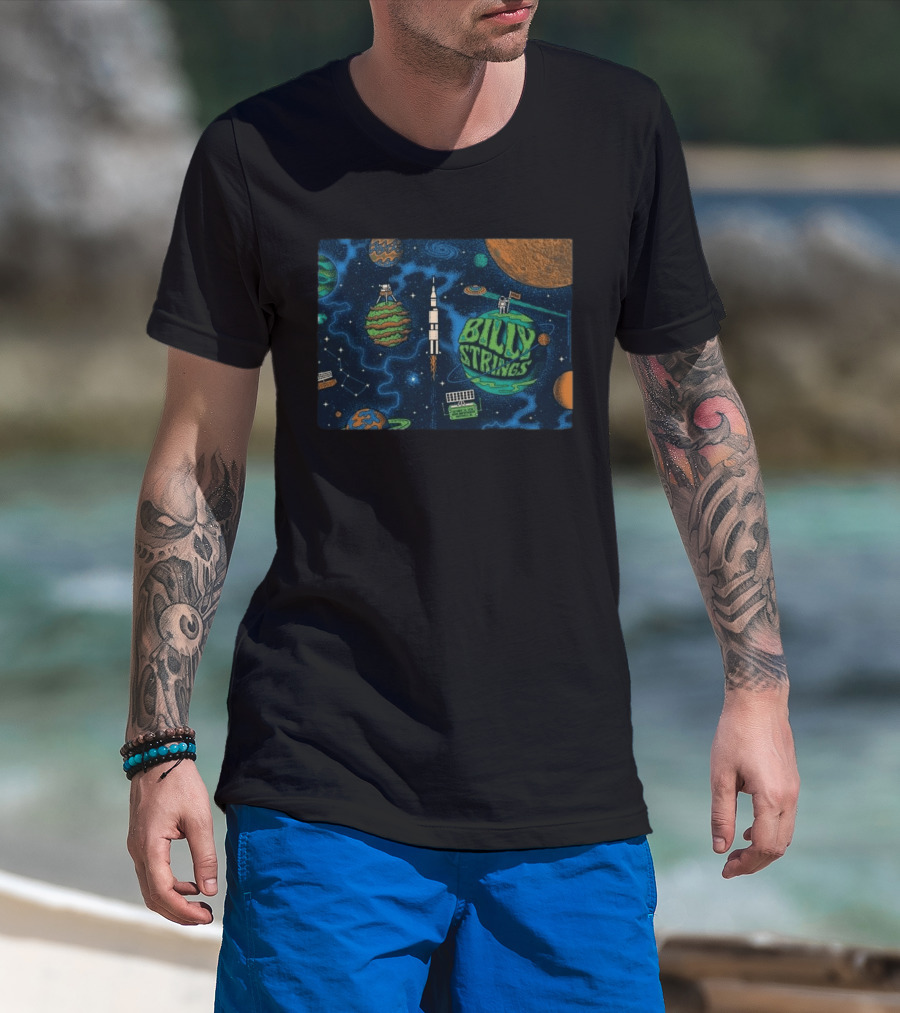 Billy Strings Space Theme October 24 2026 Orion Amphitheater Huntsville AL T-Shirt