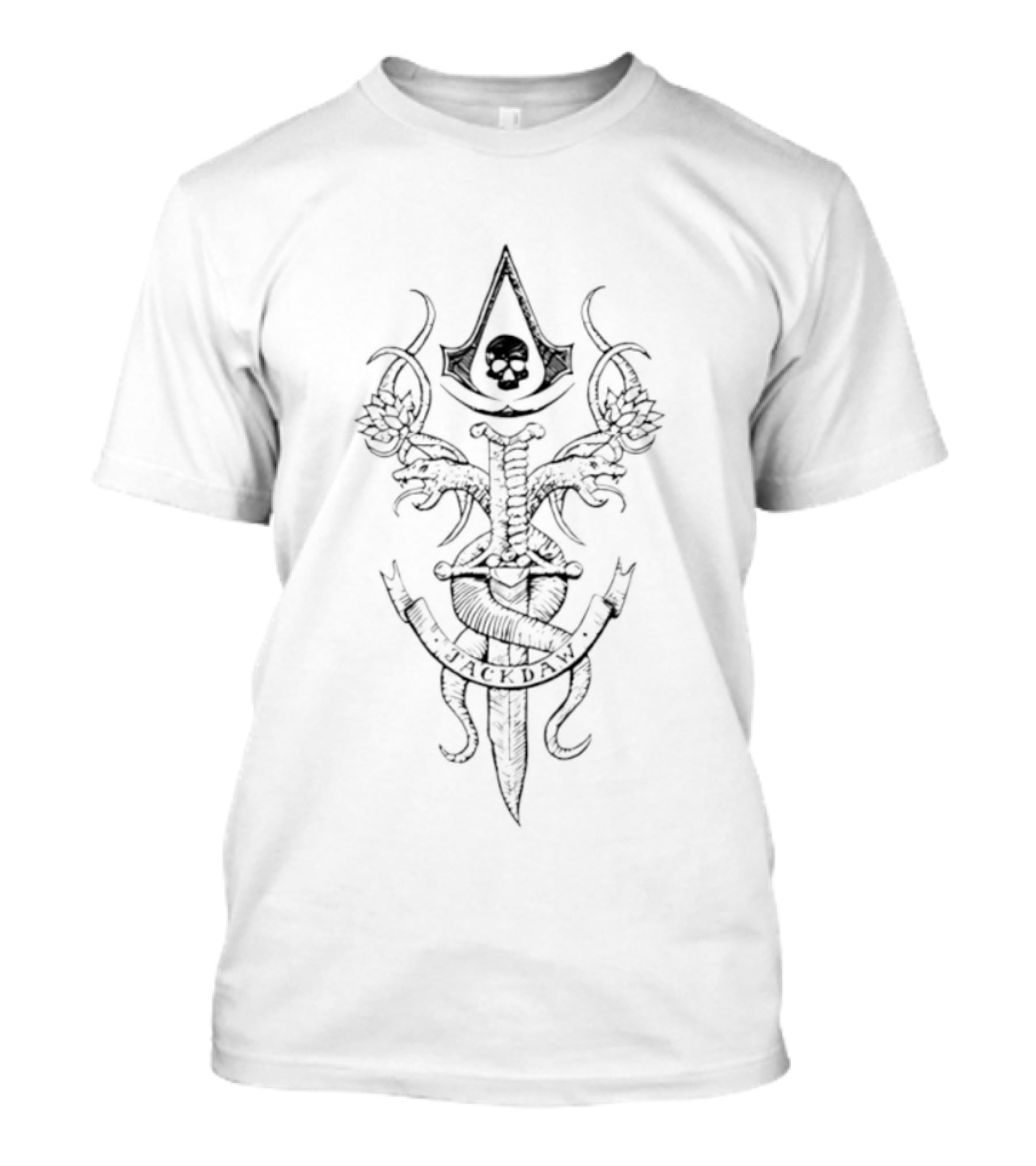 Assassin's Creed Jackdaw Skull And Dagger T-Shirt