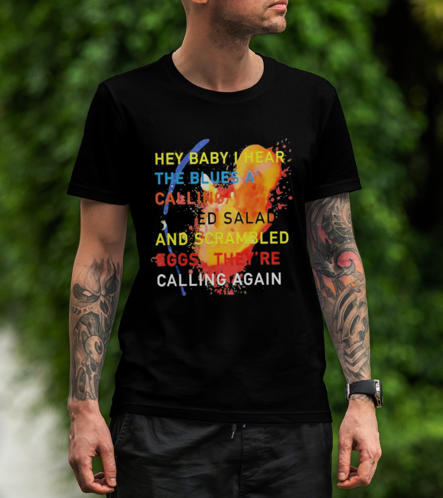 Hey Baby I Hear The Blues A Calling Tossed Salads And Scrambled Eggs They're Calling Again Frasier T-Shirt