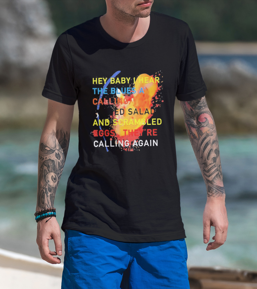 Hey Baby I Hear The Blues A Calling Tossed Salads And Scrambled Eggs They're Calling Again Frasier T-Shirt