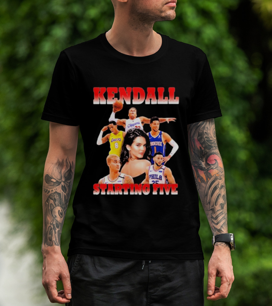 Kendall Jenner Basketball Starting Five NBA T-Shirt