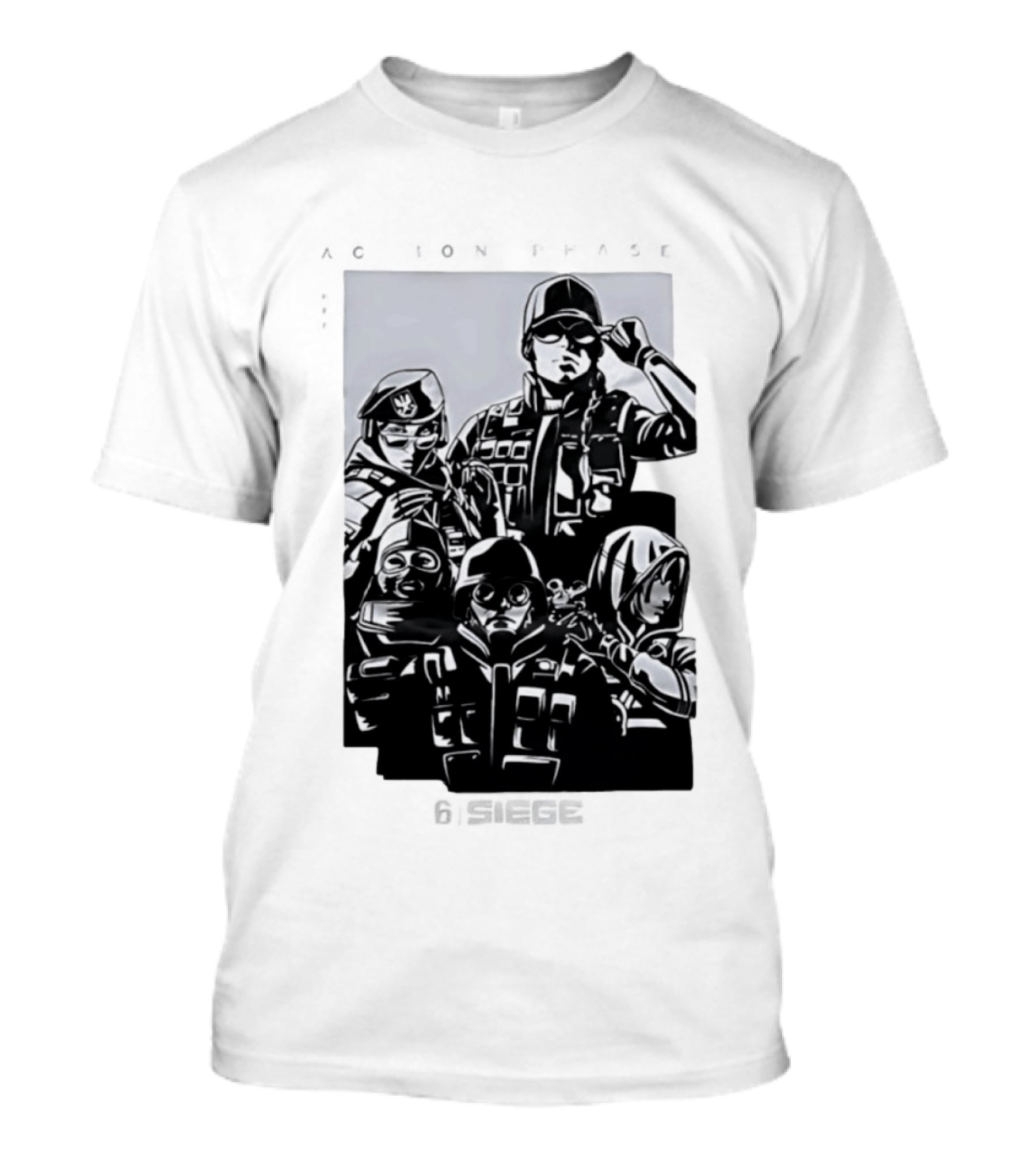 Rainbow Six Siege Ubisoft Tactical Shooter Operators Action Phase T-Shirt