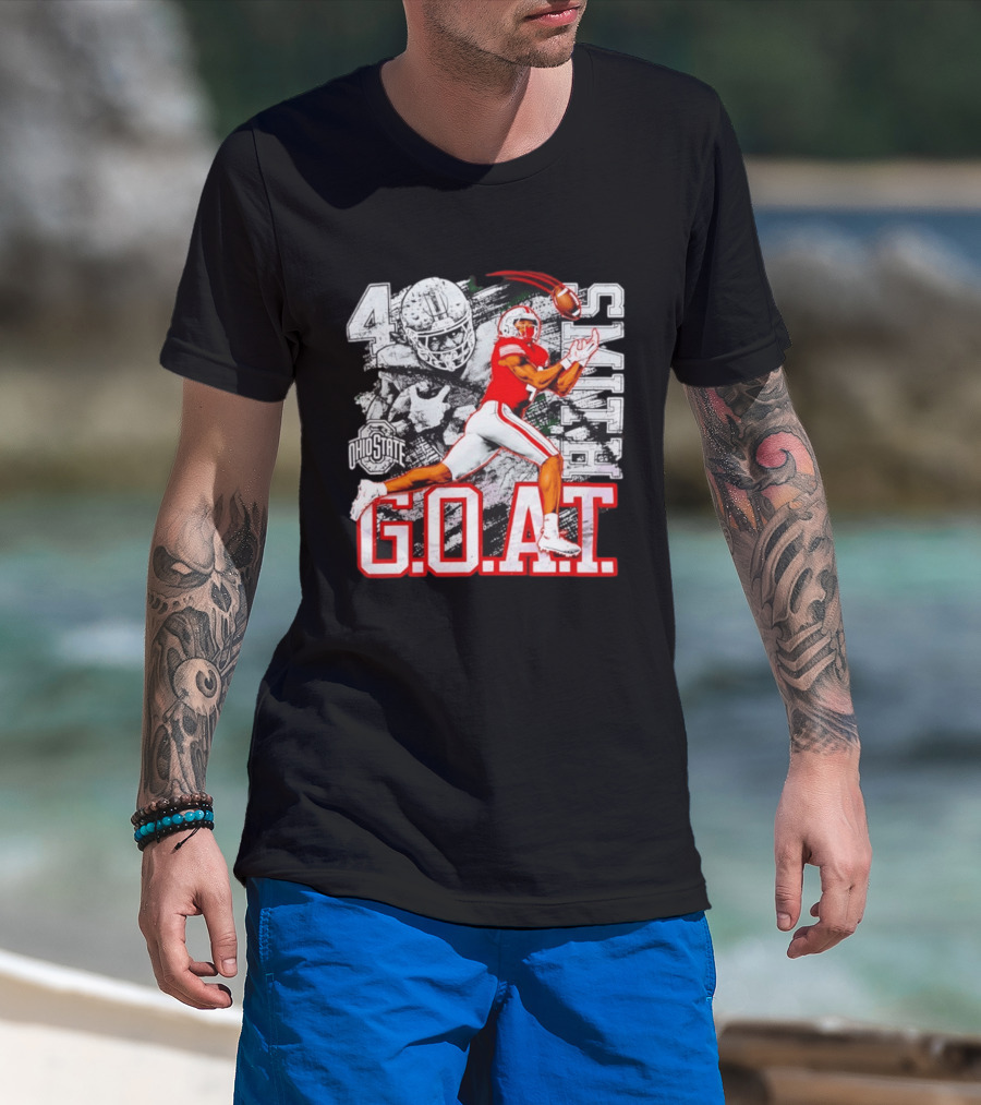 Ohio State Jeremiah Smith G.O.A.T Football 2026 T-Shirt