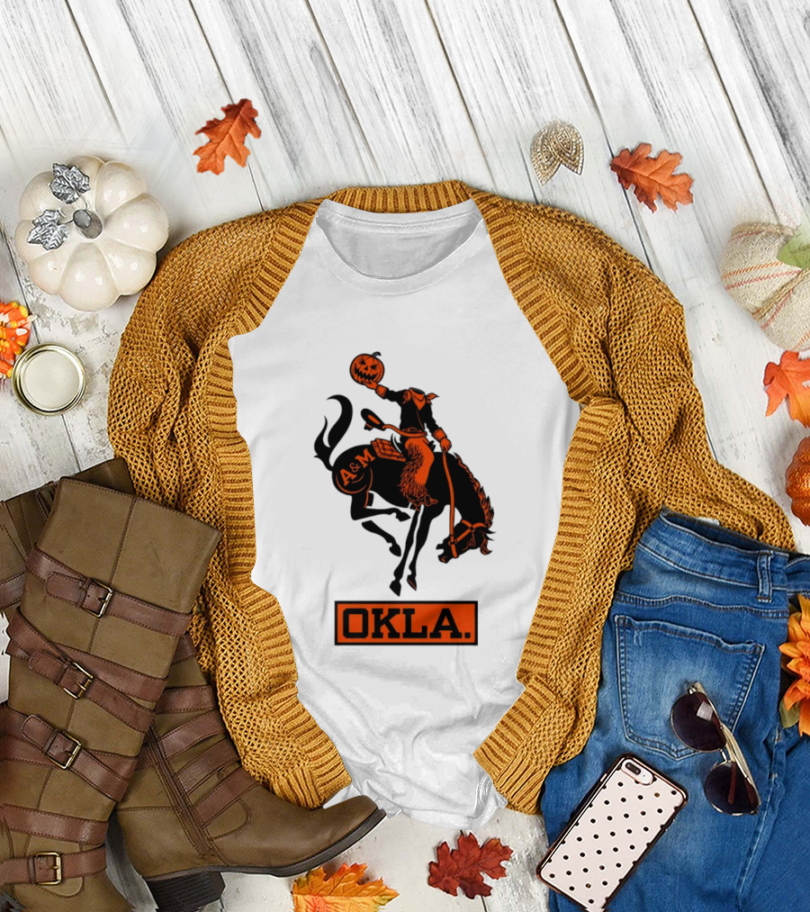 Wilson F. Ball Okla A&M Headless Horseman Halloween Oklahoma State T-Shirt