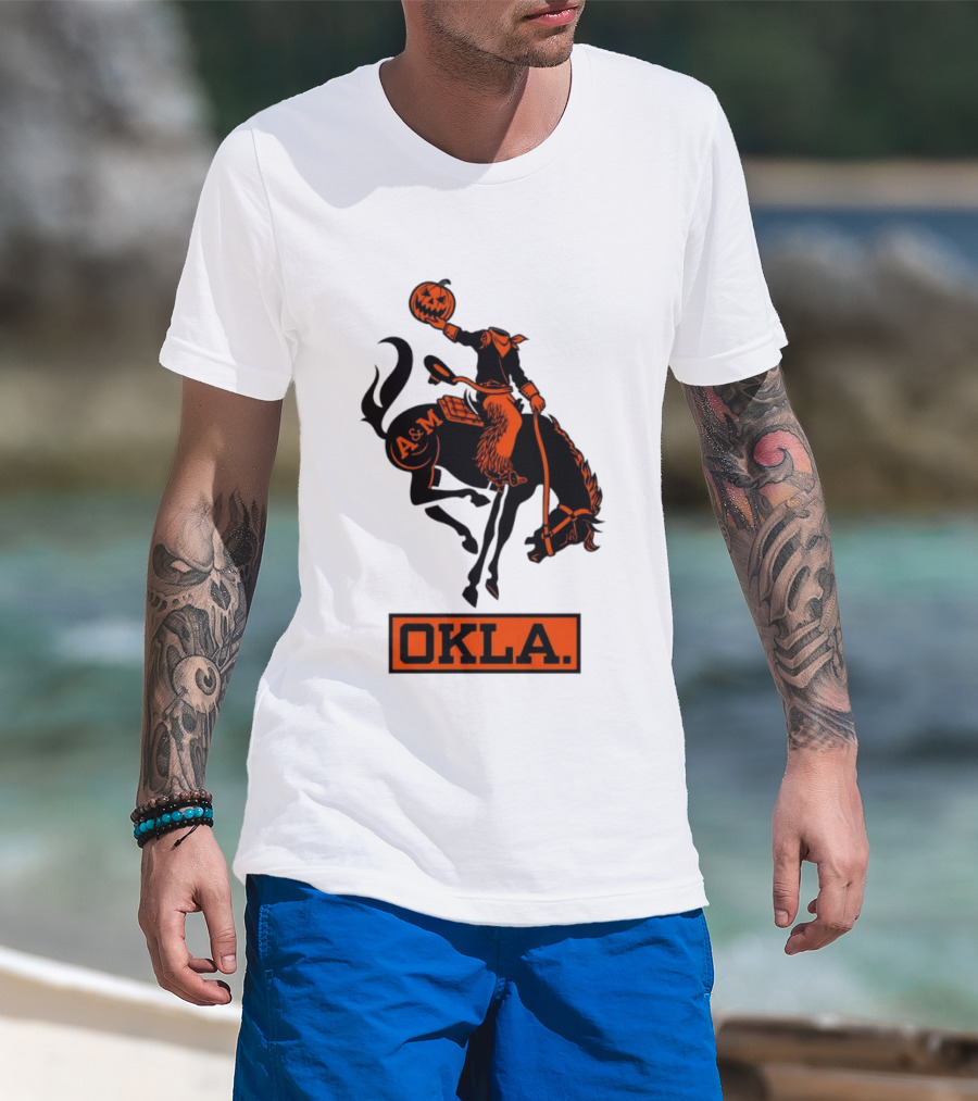 Wilson F. Ball Okla A&M Headless Horseman Halloween Oklahoma State T-Shirt