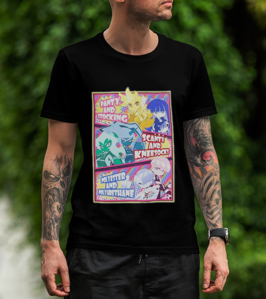 Panty And Stocking Scanty And Kneesocks Polyester And Polyurethane T-Shirt