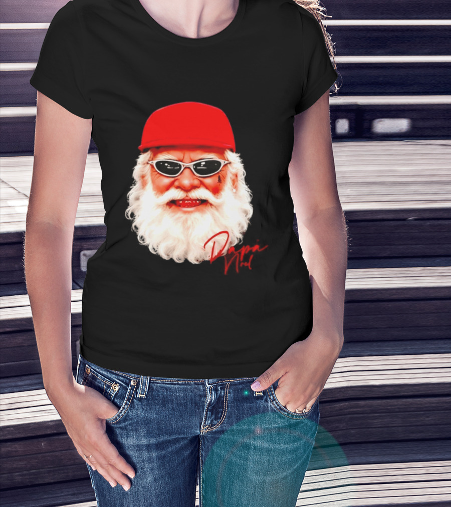Papá Noel Santa Claus Christmas 2026 Red Cap Sunglasses Swag T-Shirt