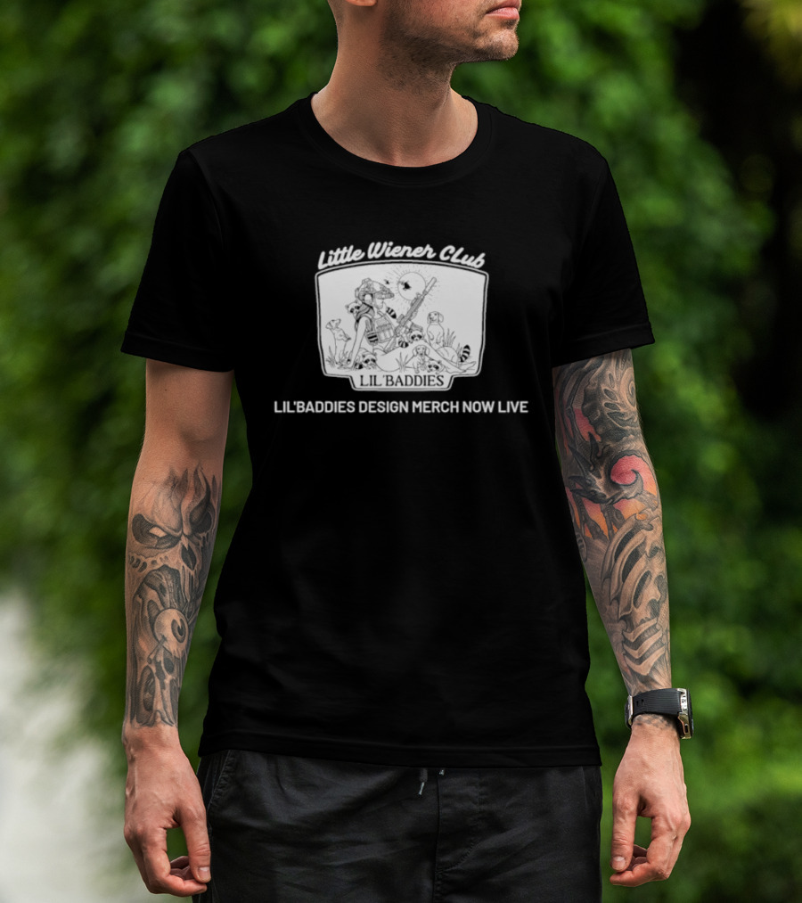 Little Wiener Club Lil' Baddies Dachshund Merch Now Live T-Shirt