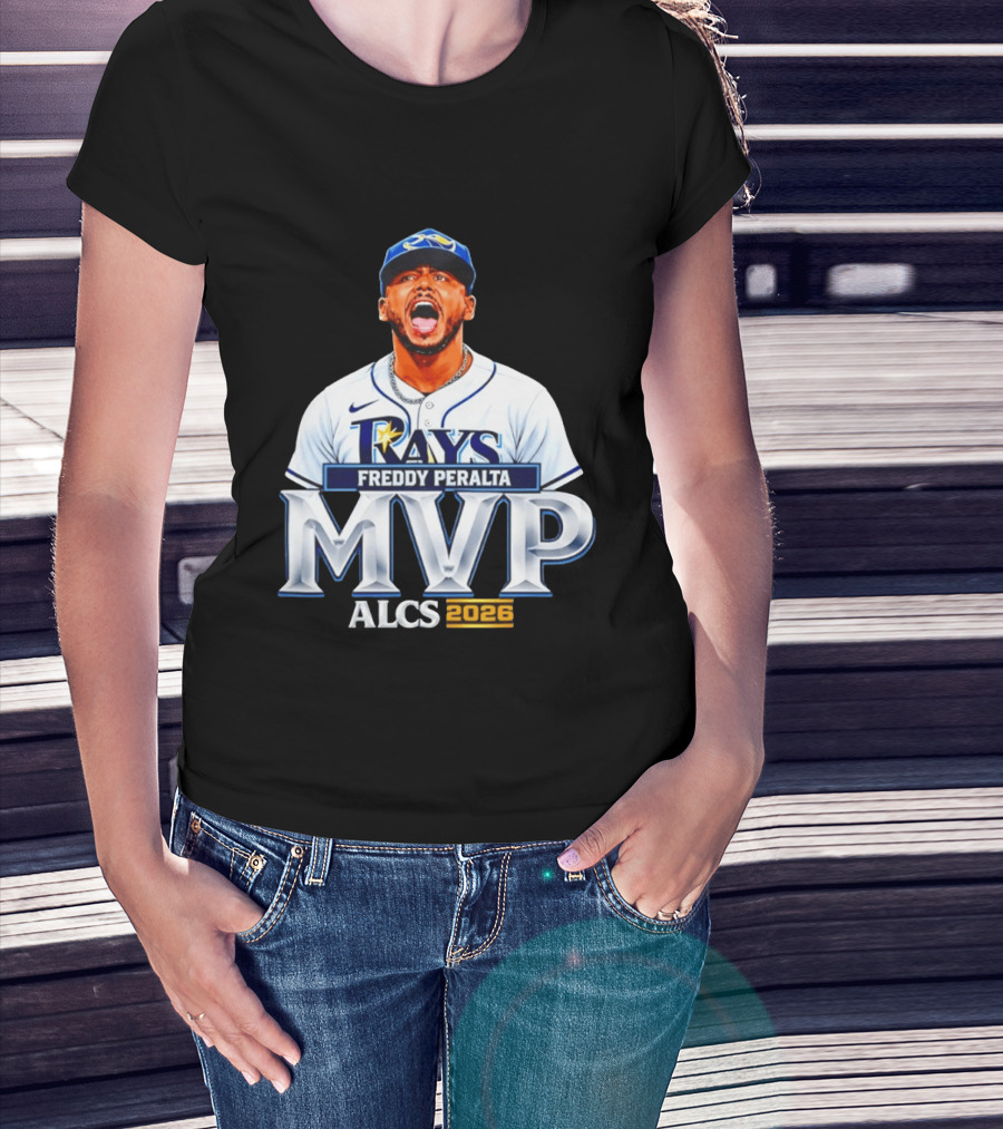 Tampa Bay Rays Freddy Peralta ALCS MVP Celebration 2026 T-Shirt