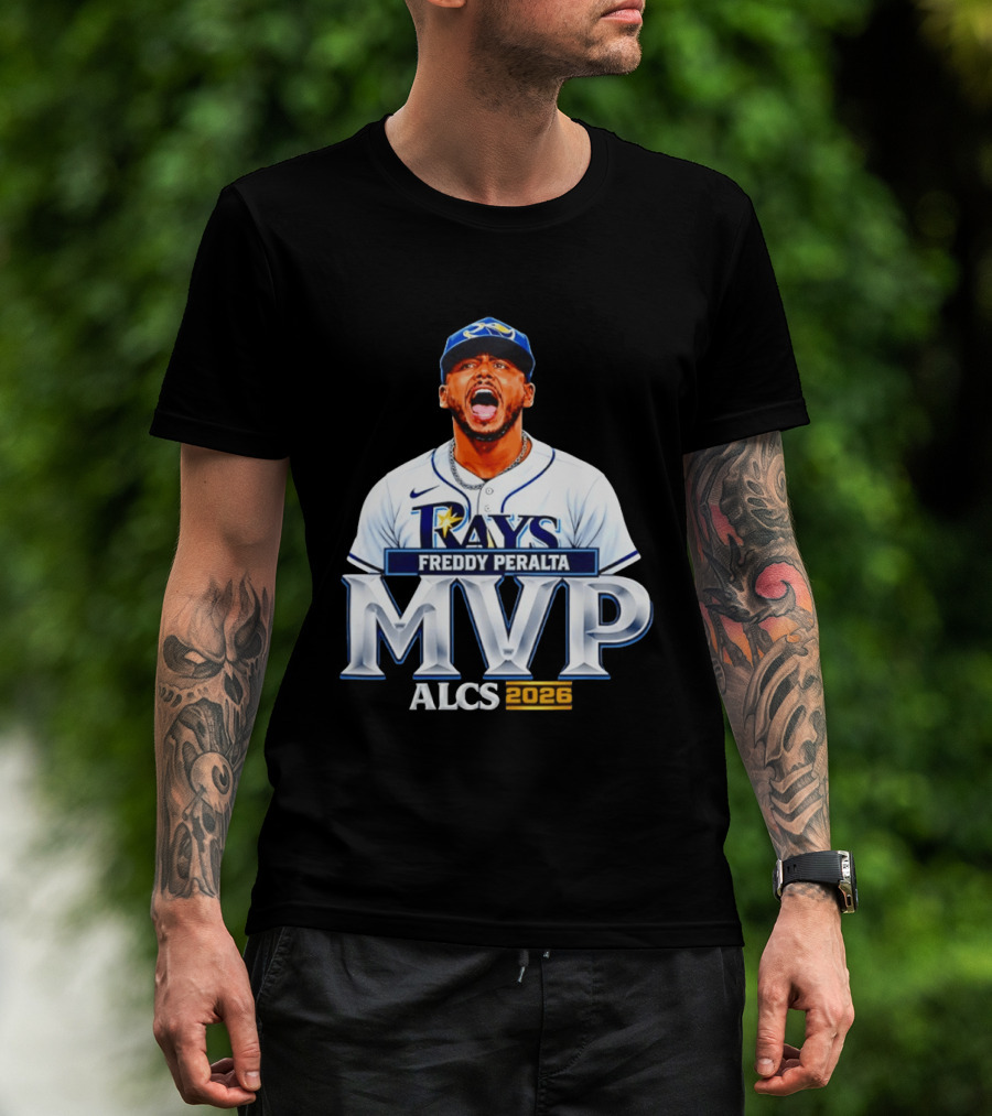 Tampa Bay Rays Freddy Peralta ALCS MVP Celebration 2026 T-Shirt