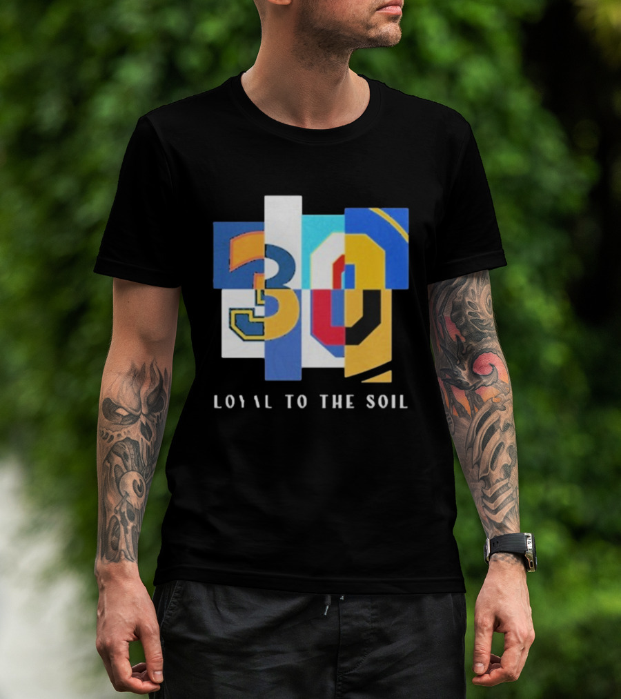 30 Loyal To The Soil Sports-Inspired Patchwork Style T-Shirt