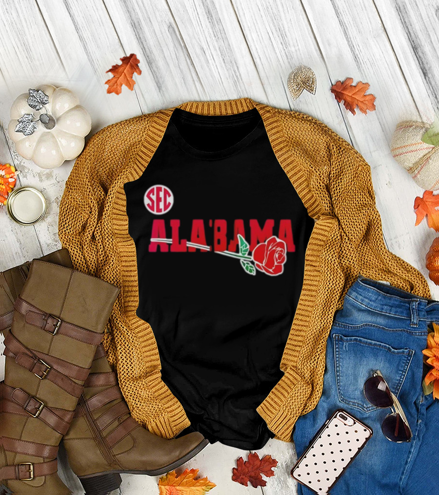 SEC Alabama Crimson Tide Rose Bowl 2026 T-Shirt