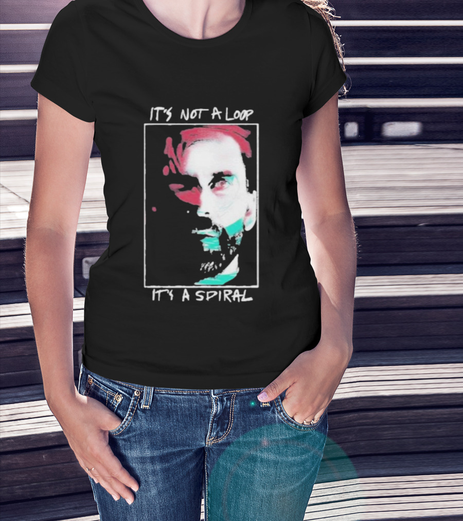 Alan Wake 2 It's Not A Loop It's A Spiral Portrait Style T-Shirt