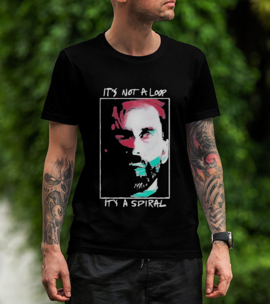 Alan Wake 2 It's Not A Loop It's A Spiral Portrait Style T-Shirt