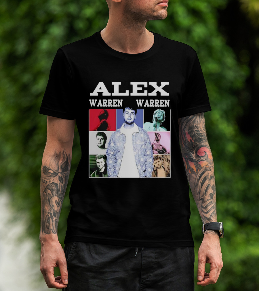Alex Warren Tour Vintage Collage Style Photography T-Shirt