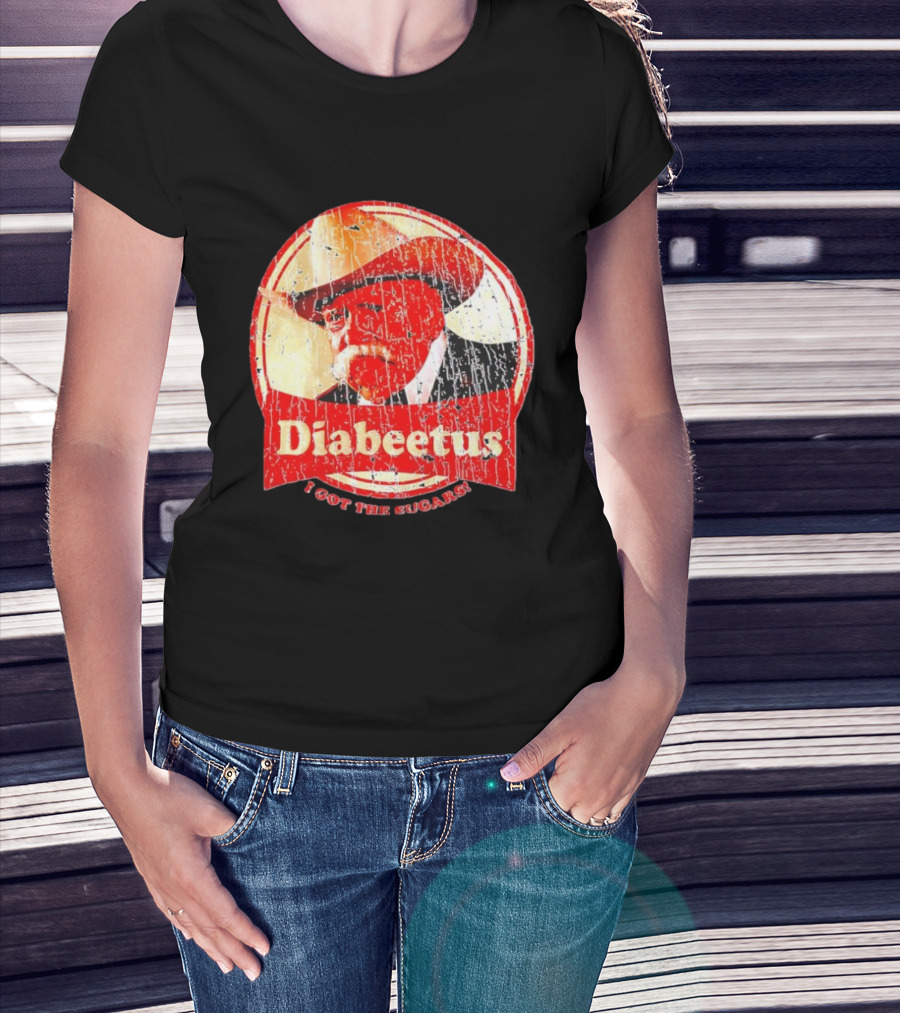 Cowboy Diabeetus I Got The Sugars Retro Parody T-Shirt