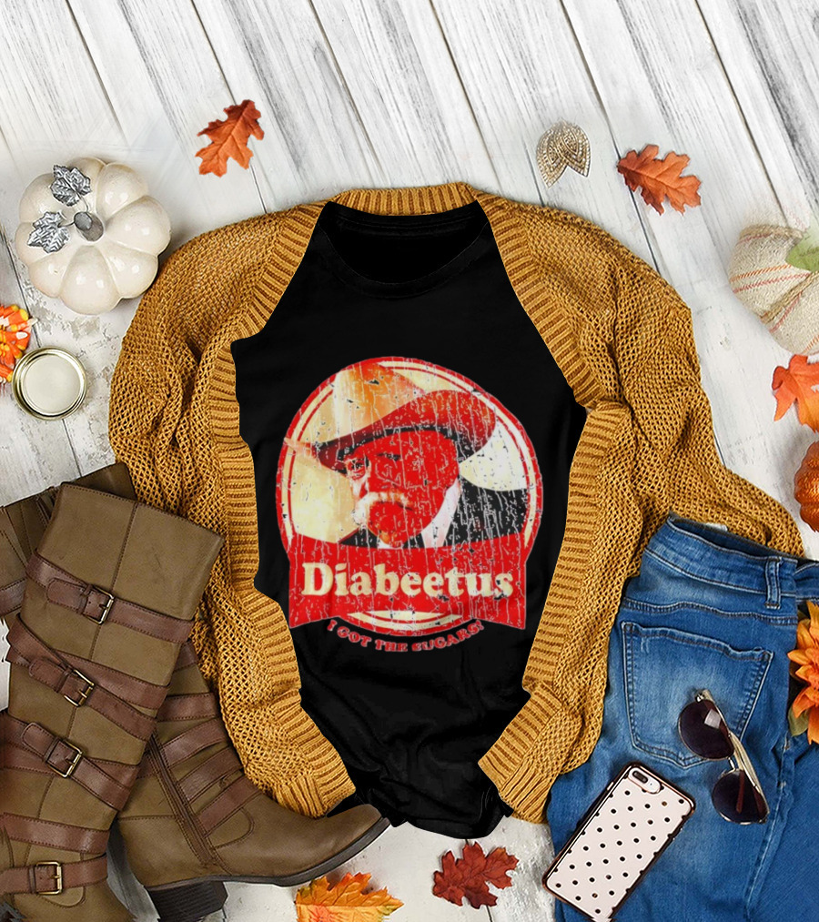 Cowboy Diabeetus I Got The Sugars Retro Parody T-Shirt