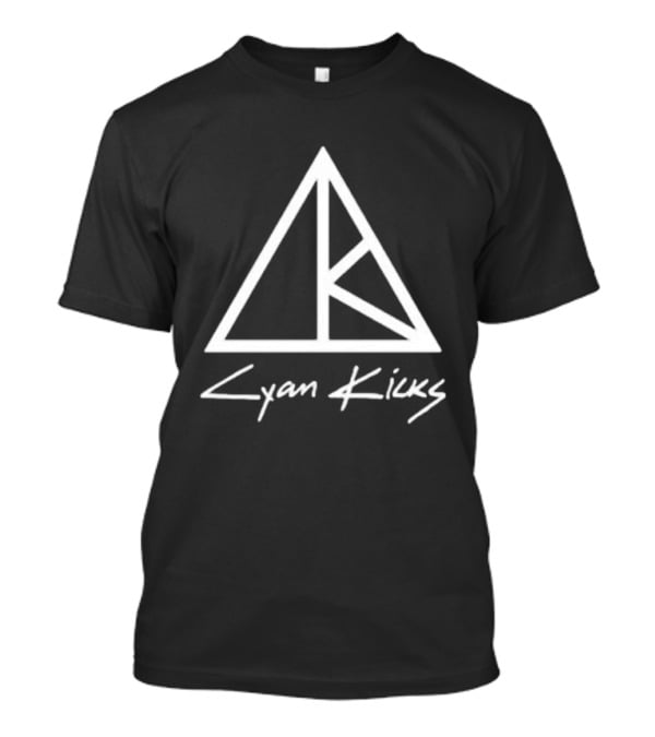 Cyan Kicks Logo Triangle Icon Band Symbol T-Shirt