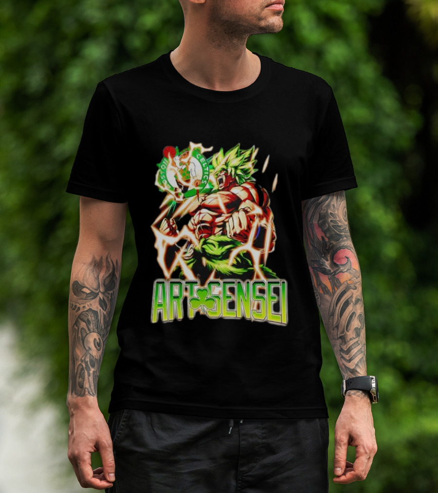Dragon Ball Z Broly Boston Celtics Art Sensei T-Shirt