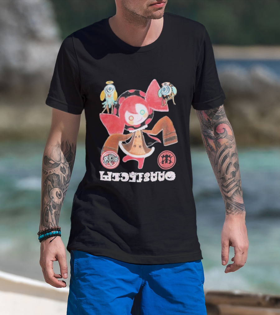 Puella Magi Madoka Magica Charlotte Kawaii Anime Character With Cute Red And Pink Features T-Shirt