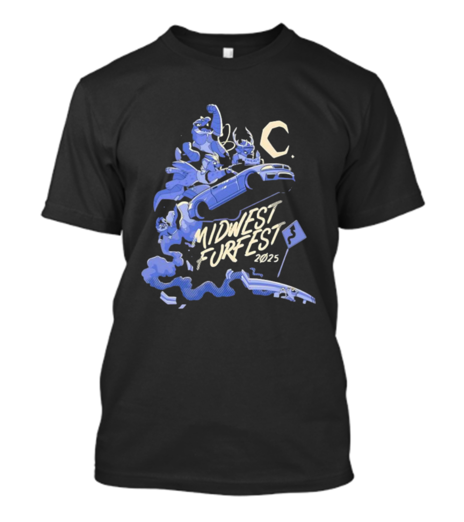 Midwest FurFest 2025 Chicago Racing Theme With Furries T-Shirt