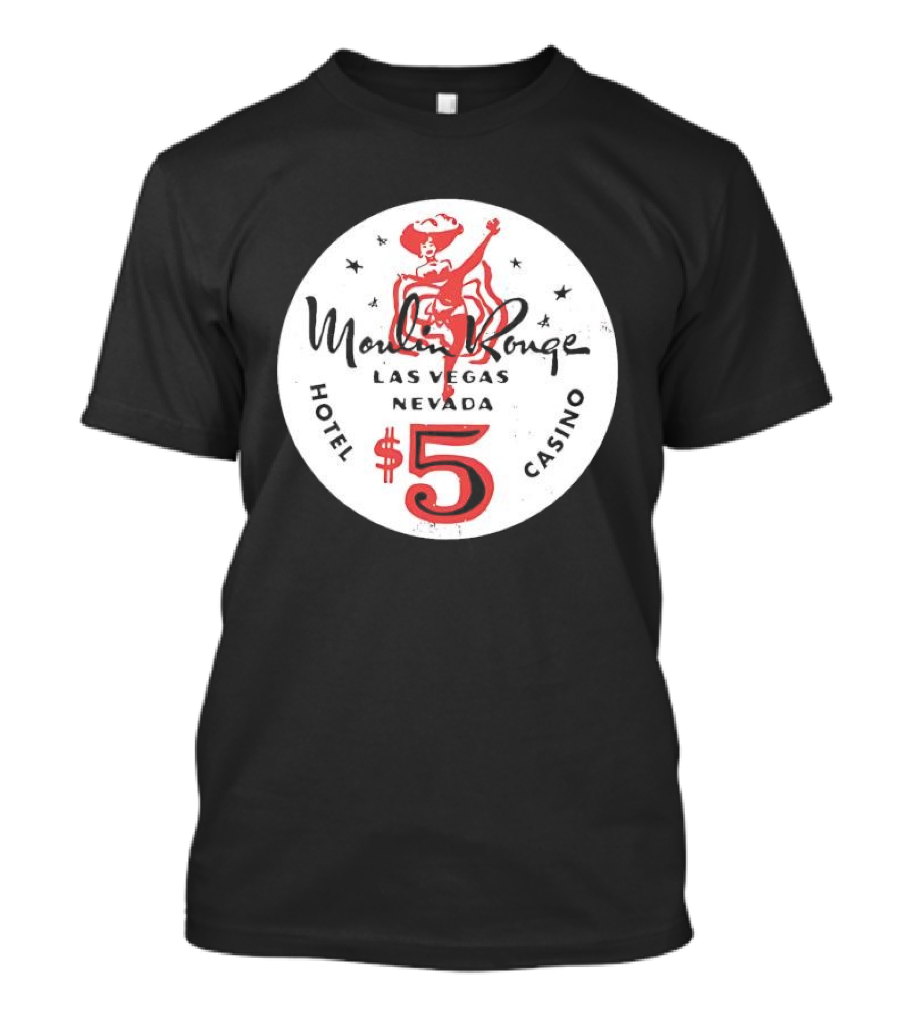 Moulin Rouge Las Vegas Nevada $5 Vintage Hotel Casino T-Shirt