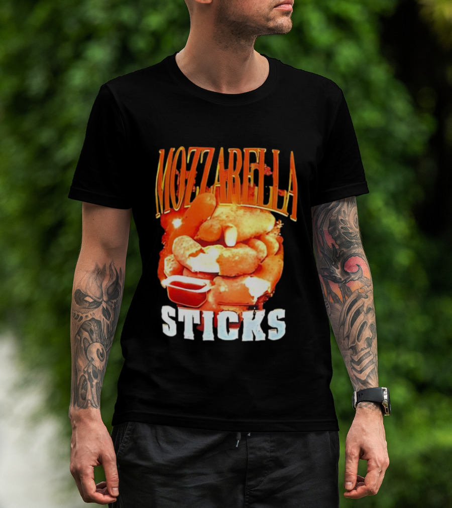 Mozzarella Sticks Cheesy Snack Delight With Dipping Sauce T-Shirt