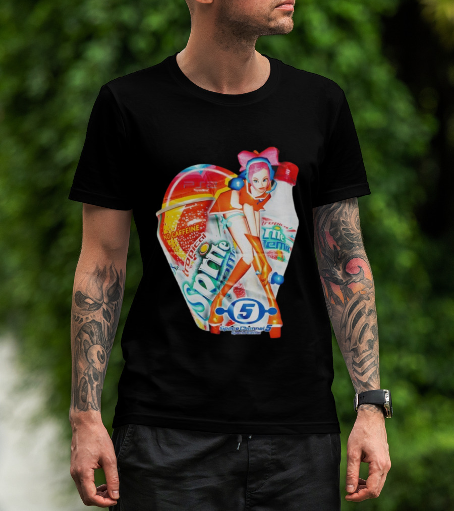 Tropical Sprite Remix No Caffeine Space Channel 5 Special Edition T-Shirt